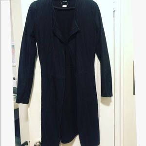Scoop NYC Leather/Knit coat